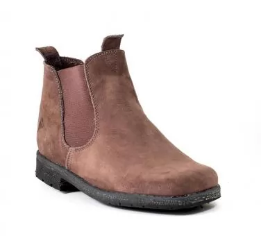 Botina em couro solado pneu 200C - Código 18